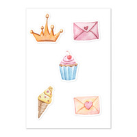 Cute Watercolor Sticker sheet - Thumbnail 1