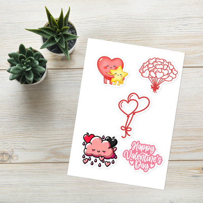 Valentine's day sticker sheet