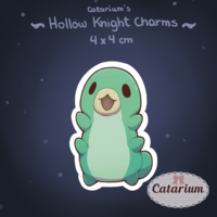 Mini Grub Hollow Knight Acrylic Charms - Thumbnail 2
