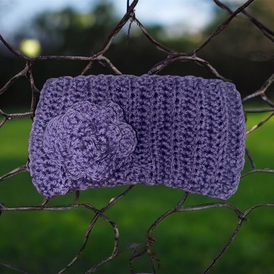 Liberated lavender bloom head warmer