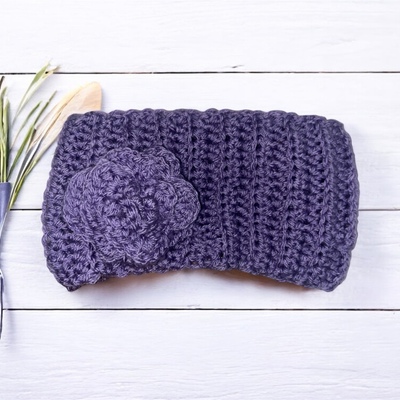 Liberated lavender bloom head warmer