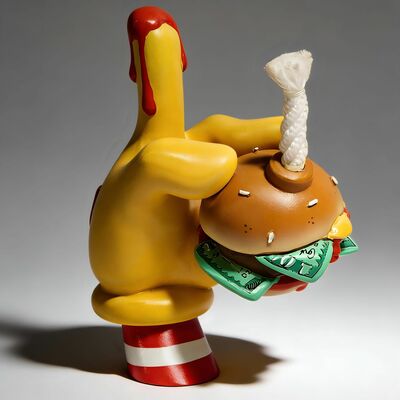 Art toy by moi martos "mounthfull of shame" 