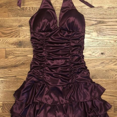Fashion halter short prom dress, sexy evening dress - Thumbnail 3