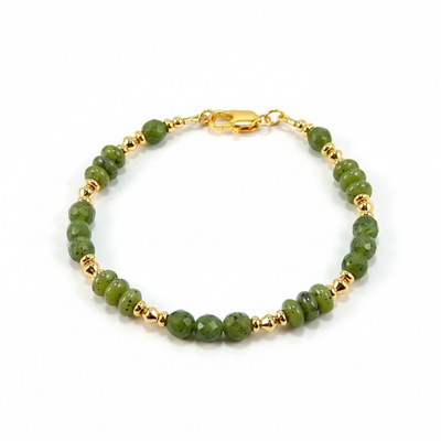 Nephrite jade gemstone bracelet – harmony, renewal & everyday elegance