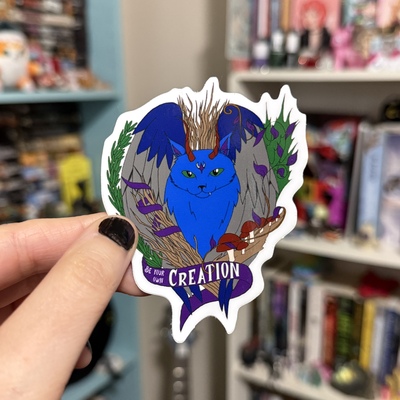 Be your own creation cat sticker
