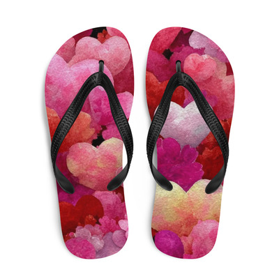 Sweet sandy frabic flip-flops