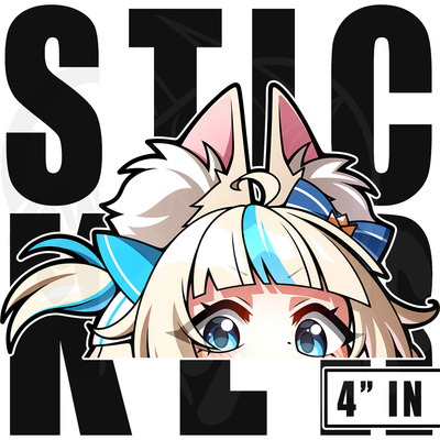 4" Vinyl Stickers: Saba PEEKER
