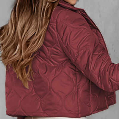 Temperament long sleeved buttoned jacket