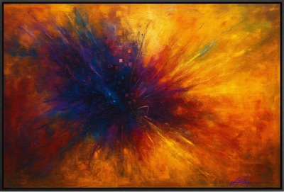 Solar Rift Bloom - Abstract Energy Unbound