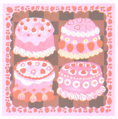 Pink Cake Print