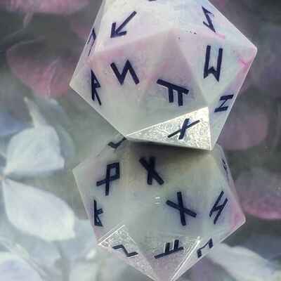 Fey touched rune dice