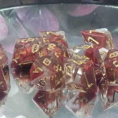 Royal blood 10d10 handmade dice set