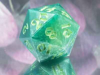 Misty Agate Polyhedral Set