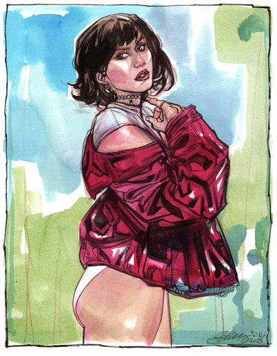 Red Jacket original drawing