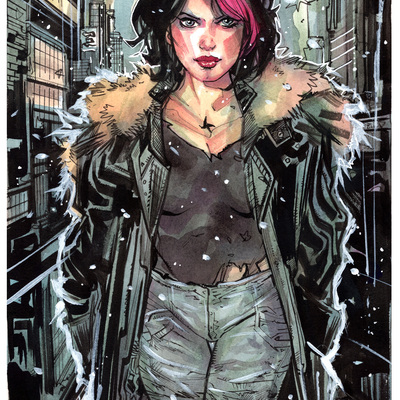 Alley way original drawing