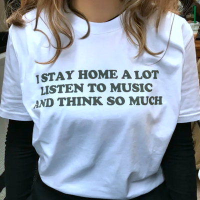 Free shipping-"i stay home a lot" tee
