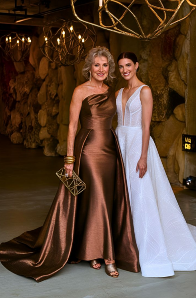 Mermaid Brown Satin Mother of the Bride/Groom Dress Formal Evening Dress