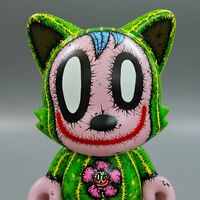 Custom ArTToy by Celipe Perroloco "Cactus Smile"  (Custom Uber Janky Superplastic)  - Thumbnail 3