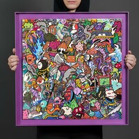  Painting by Swaggerassic "The Entropy Square” - Thumbnail 1