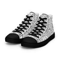 A Fun World Womens high top canvas shoes - Thumbnail 2
