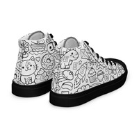 A Fun World Womens high top canvas shoes - Thumbnail 6