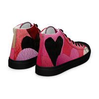 Valentine  Womens high top canvas shoes - Thumbnail 1