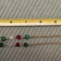 Red and Green Star Necklace  - Thumbnail 3