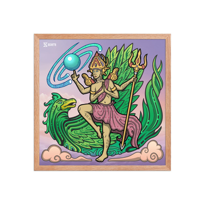 Sattva guna - bhatara guru framed poster