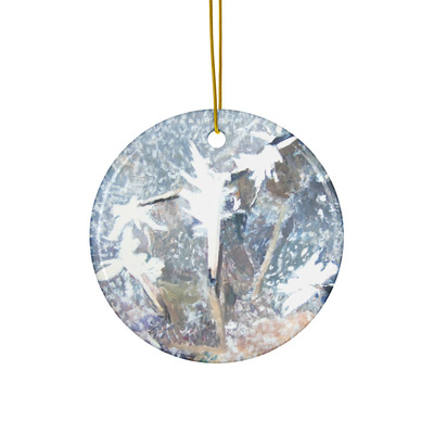 Ceramic ornament - crystalline