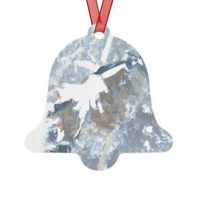 Double-sided ceramic ornaments - crystalline