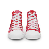LUV Womens high top canvas shoes - Thumbnail 3