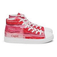 LUV Womens high top canvas shoes - Thumbnail 5