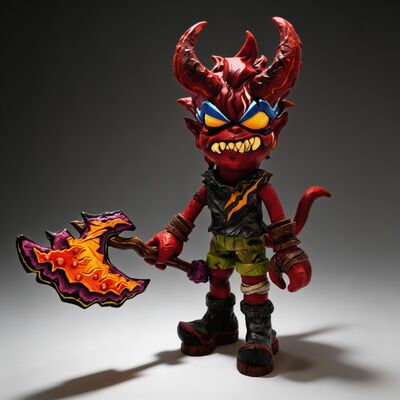 Arttoy by urban devil “the devil warrior: world war wasteland”