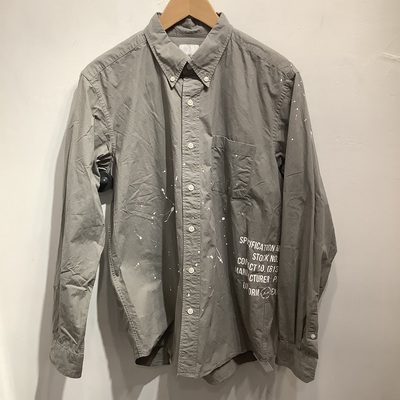 Uniform Experiment grey splash shirt