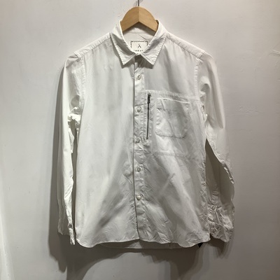 Black and Blue white zipped pocket shirt