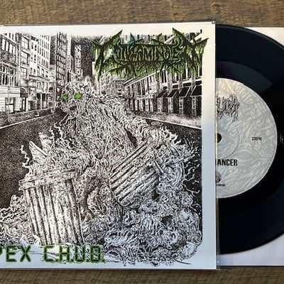 Contaminated / fistula - apex c.h.u.d / nigromancer (7 inch split) - Thumbnail 1