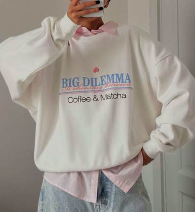 BIG DILEMMA HEART CREWNECK SWEATSHIRT