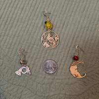 Christmas Brass Ornament Earrings  - Thumbnail 2