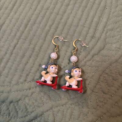 Kittens in toyland earrings 