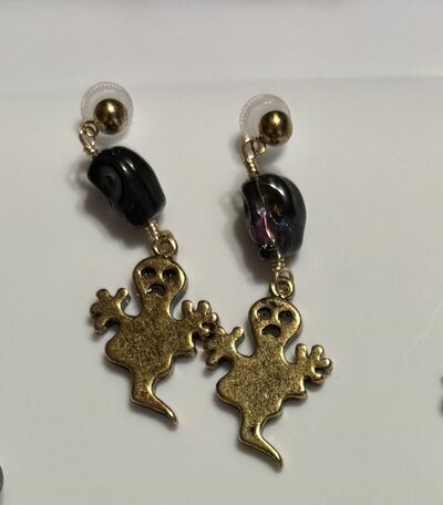 Ghosts and Skulls Earrings 