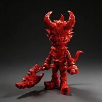 ArTToy by Urban Devil “The Devil Warrior: Flesh Red” - Thumbnail 8
