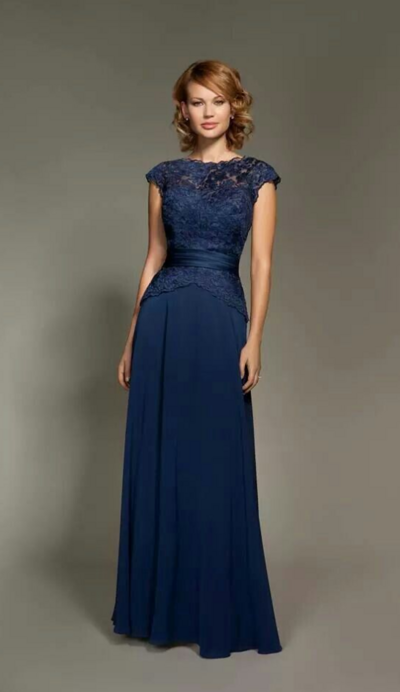 Elegant Royal Blue Mother of the Bride/Groom Dress Formal Prom Dress