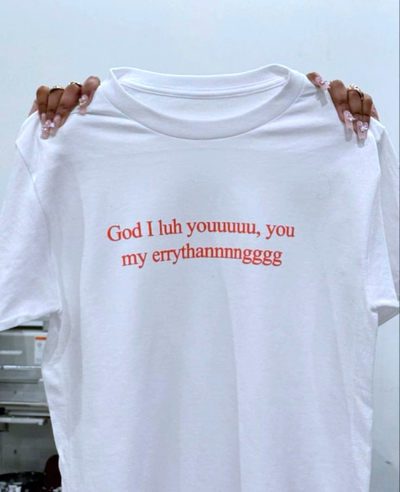Free Shipping-"GOD I LUH YOUUUUU" Tee