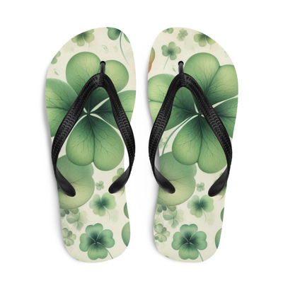 Clover frabic flip-flops