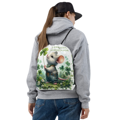 Lucky lad drawstring bag