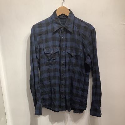 5351 pour les hommes  block cheked shirt
