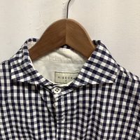 Hibeck wide spreaded collared gingham shirt  - Thumbnail 2