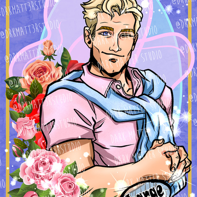 Dream daddy: joseph christiansen | fan inspired art prints