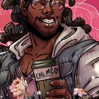 Dream Daddy: Mat Sella | Fan Inspired Art Prints - Thumbnail 3