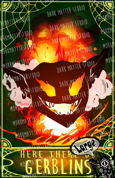 TAZ Tarot: Here There Be Gerblins | Fan Inspired Art Prints